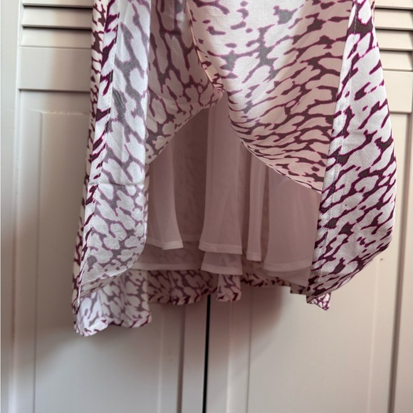 Rails Audrina Dress Midi Pink Static Leopard Pull On V-neck Size Large - Picture 8 of 11